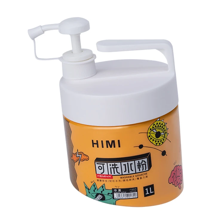 Himi gouache 1l 24colors wholesale finger paint washable paint for children