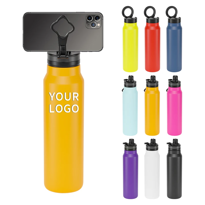 Wholesale Hot Selling Stainless Steel Tumbler Insulated Custom Fitness Gradient Flask Water Bottle with Magnetic Lid