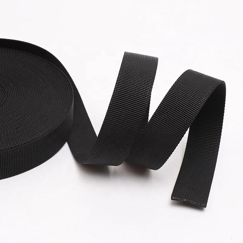 custom colorful Color Organic Cotton Canvas Webbing I inch 2inch 32mm38mm 50mm Polyester Cotton Webbing for Bag Strap