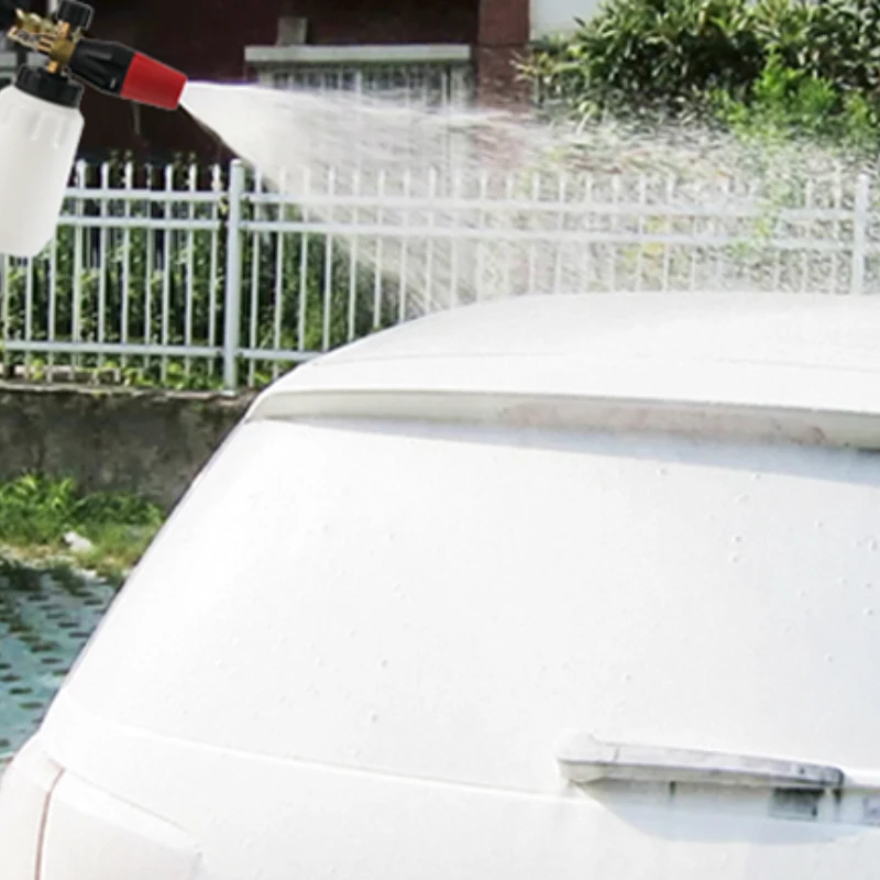 Foam Cannon For Pressure Washer Transparent Bottle Heavy Duty Quick Connect High Pressure Snow Foam Lance