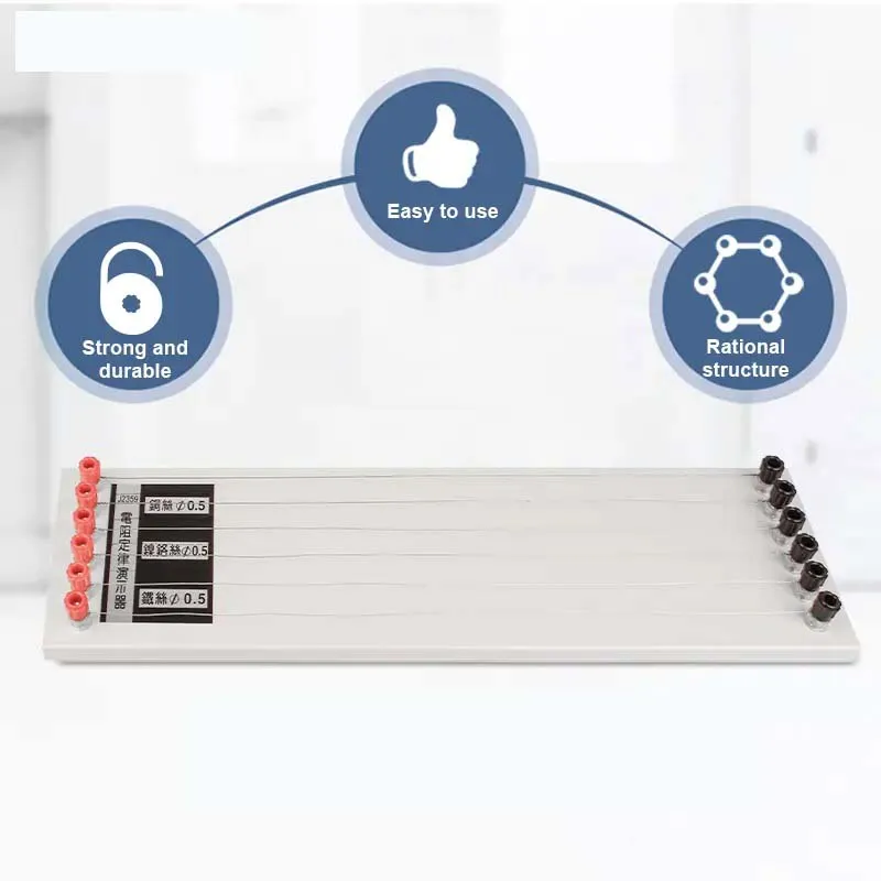 6 line DEMONSTRATOR FOR RESISTANCE LAW 1m  constantan 0.5-1mm