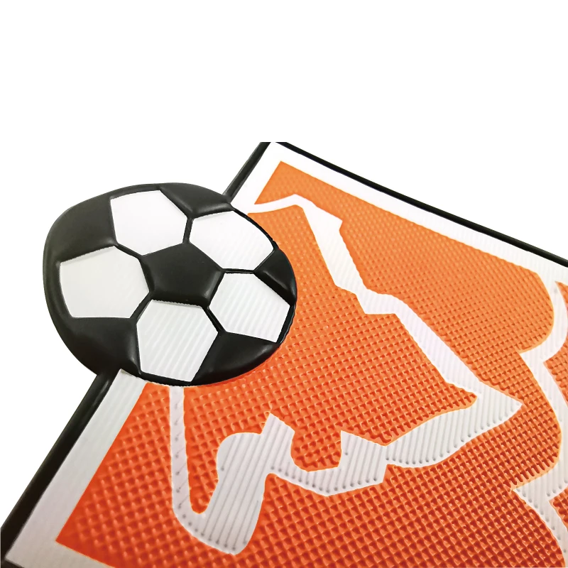 Customized ECO Soccer Uniform Patch Printing Branding Iron On TPU Embossed Patch for Sports Wear