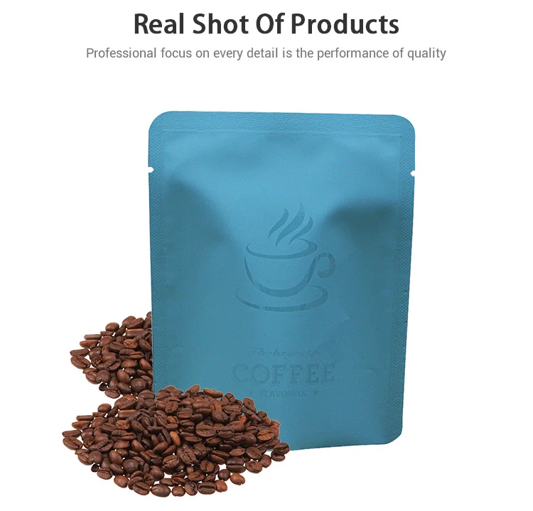 Hot Sale Printed Logo Flat Coffee Bean Packaging Drip Coffee Filter Bag Aluminum Bags For Coffee