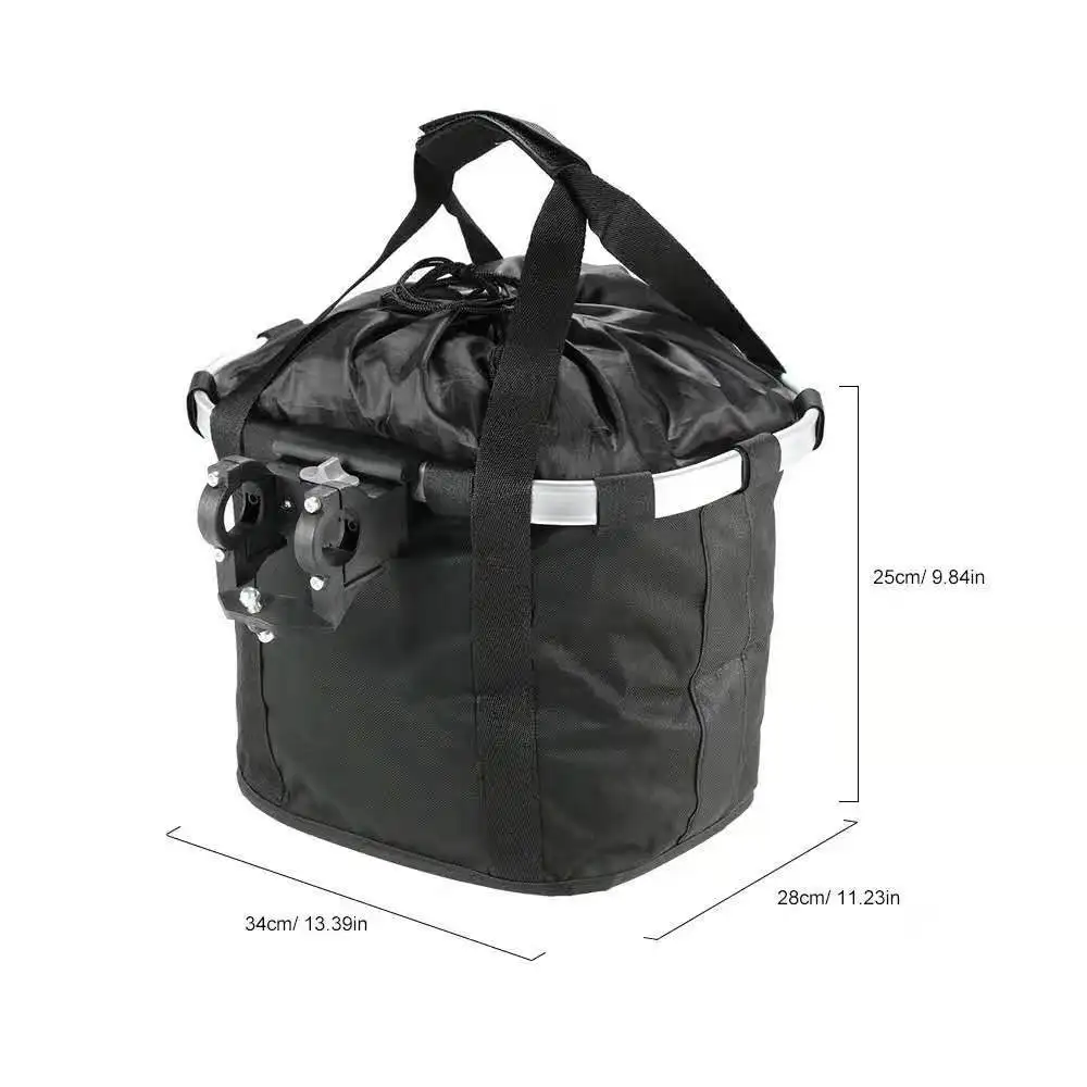 Quick Release Bicycle Basket Multi-Purpose Detachable Small Pet Carrier Easy Install Bike Basket  Front Handlebar