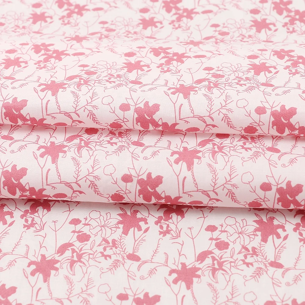 Natural 100% cotton sustainable plant base professional digital print 60s yarn hot selling floral fabric for fashion dress
