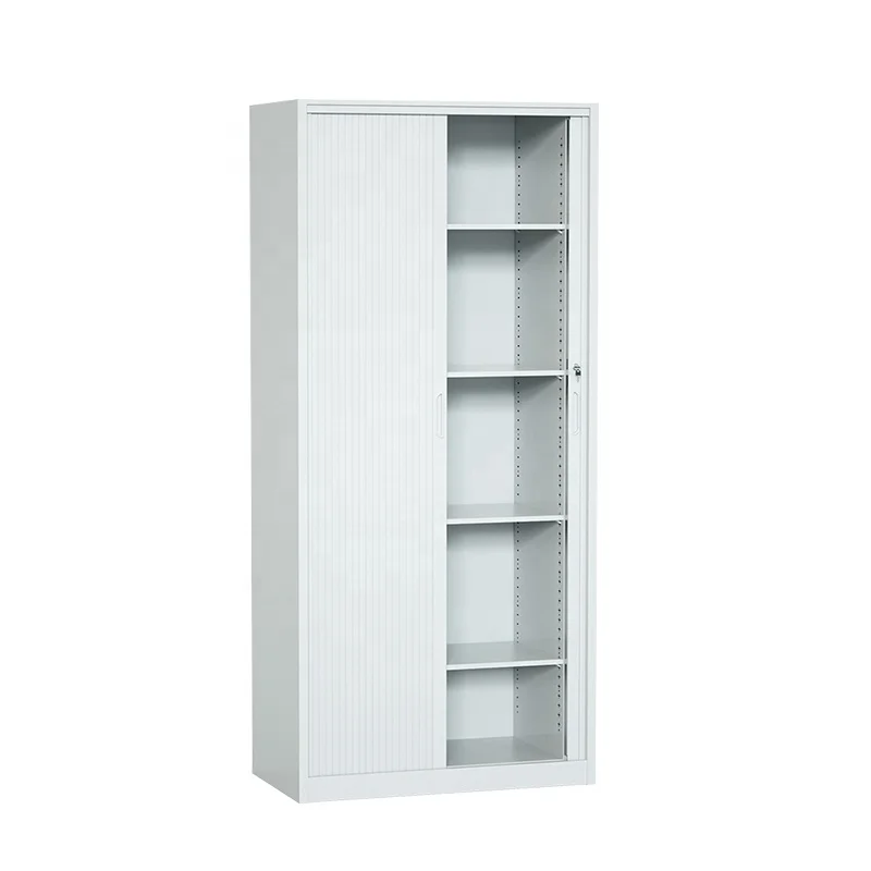 Office Storage Cabinet steel locker cabinet filing cabinet metal with rolling tambour door