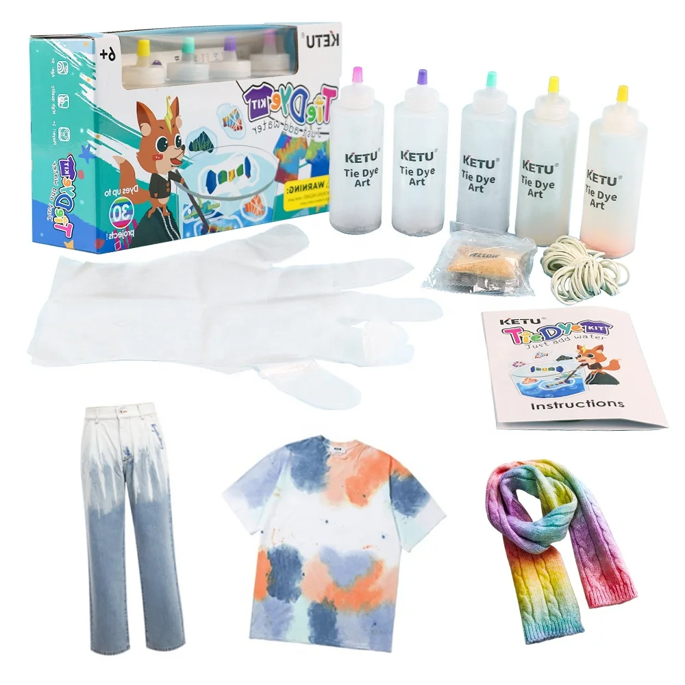  5 видов цветов Tie Dye набор для вечеринки в