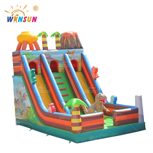 WINSUN New design bounce house summer fun toys kids inflatable castle dry  inflatable slide trampoline with slide