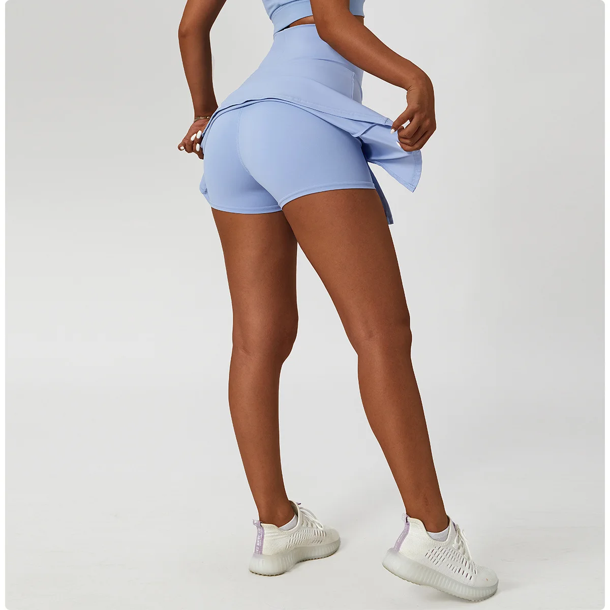 Plus Size Womens Clothing Gym Fitness 2 Piece Yoga Sets Sportswear Lulu Sports Bra Tennis Skirt Golf Dress for Women Tennis Wear