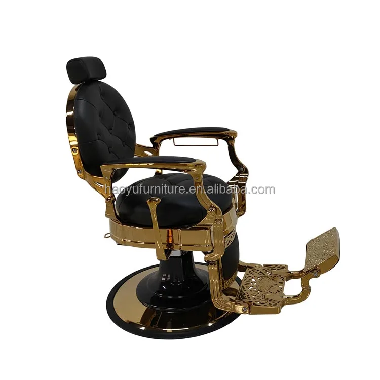 classic golden barber chair hydraulic oil pump barber chairs black and gold barber chairs