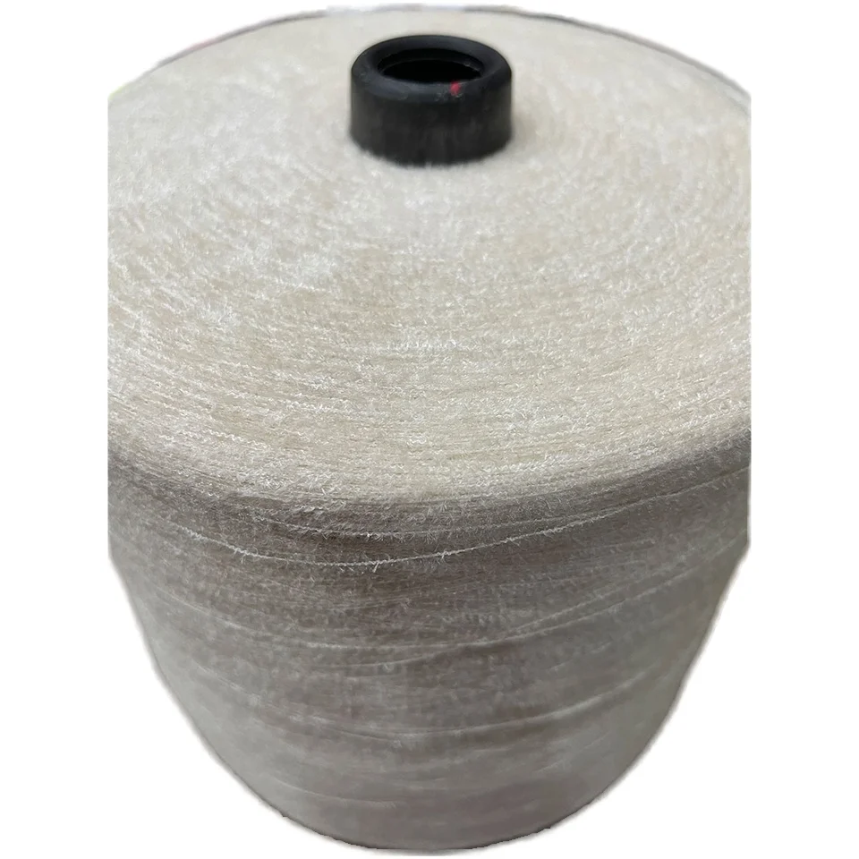 OEM 1-20s 100% Polyester Coral Velvet 12G Spun Yarn Dyed Slub Style  Yarn with Available in Stock for Proofing