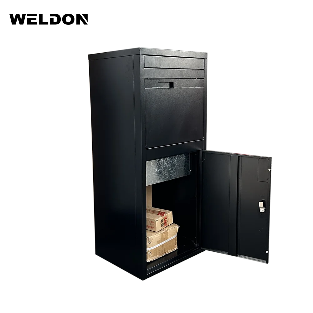 Hot Selling Mailbox Knocked Down Packing Anti Theft Drop Package Delivery Box Parcel Lock Box With Letter Slot