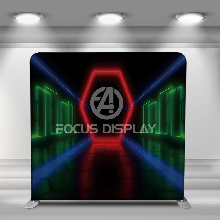 Прочная 8-футовая алюминиевая трубчатая подставка Натяжная ткань наволочка чехол фотобудка фон