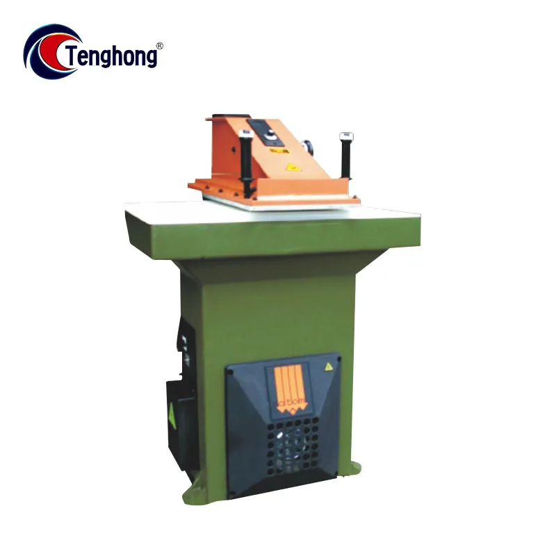 Tenghong Hydraulic TH-228L Swing Arm  machinery Cutting shoes making  Machine