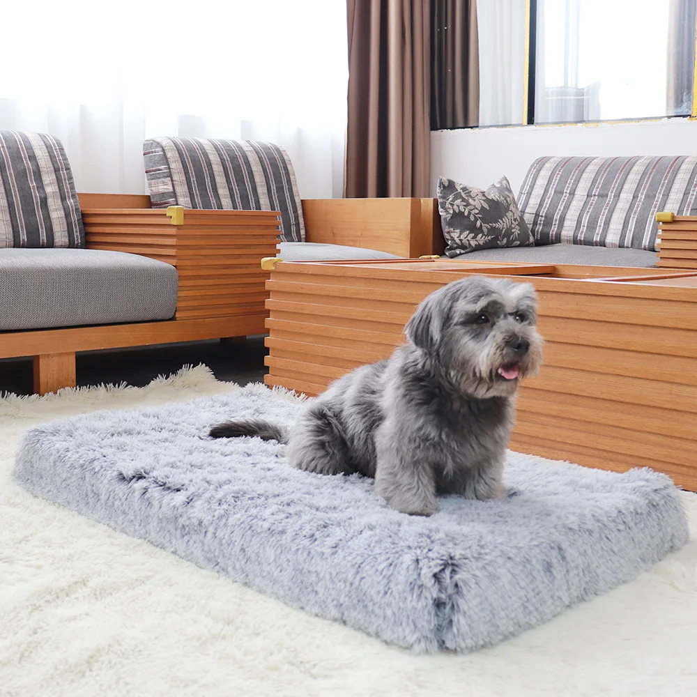 luxury elevated best trending product 2021 memory foam Faux fur pet bed New Design cama de perro dog bed hunde bett