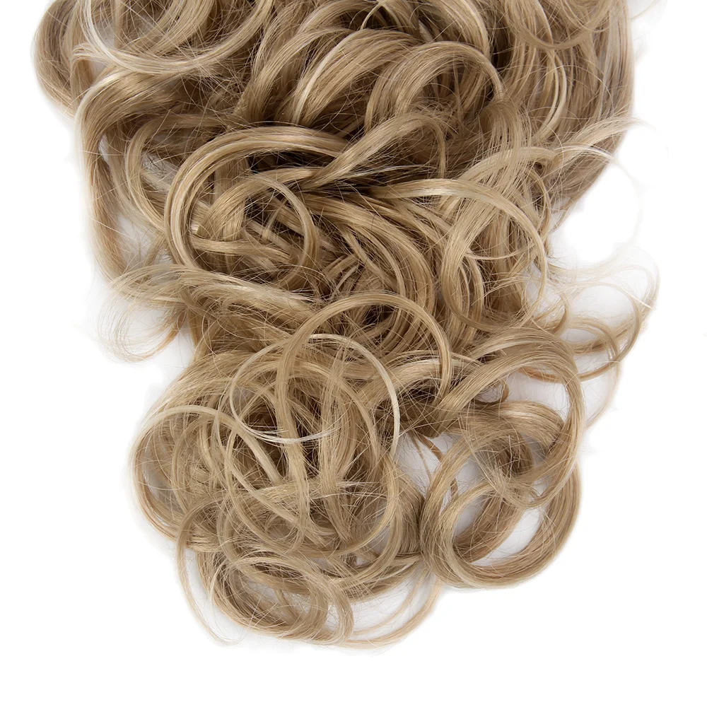 Cheap Wholesale Curly Blonde Synthetic Claw Clip Ponytail Hairpiece