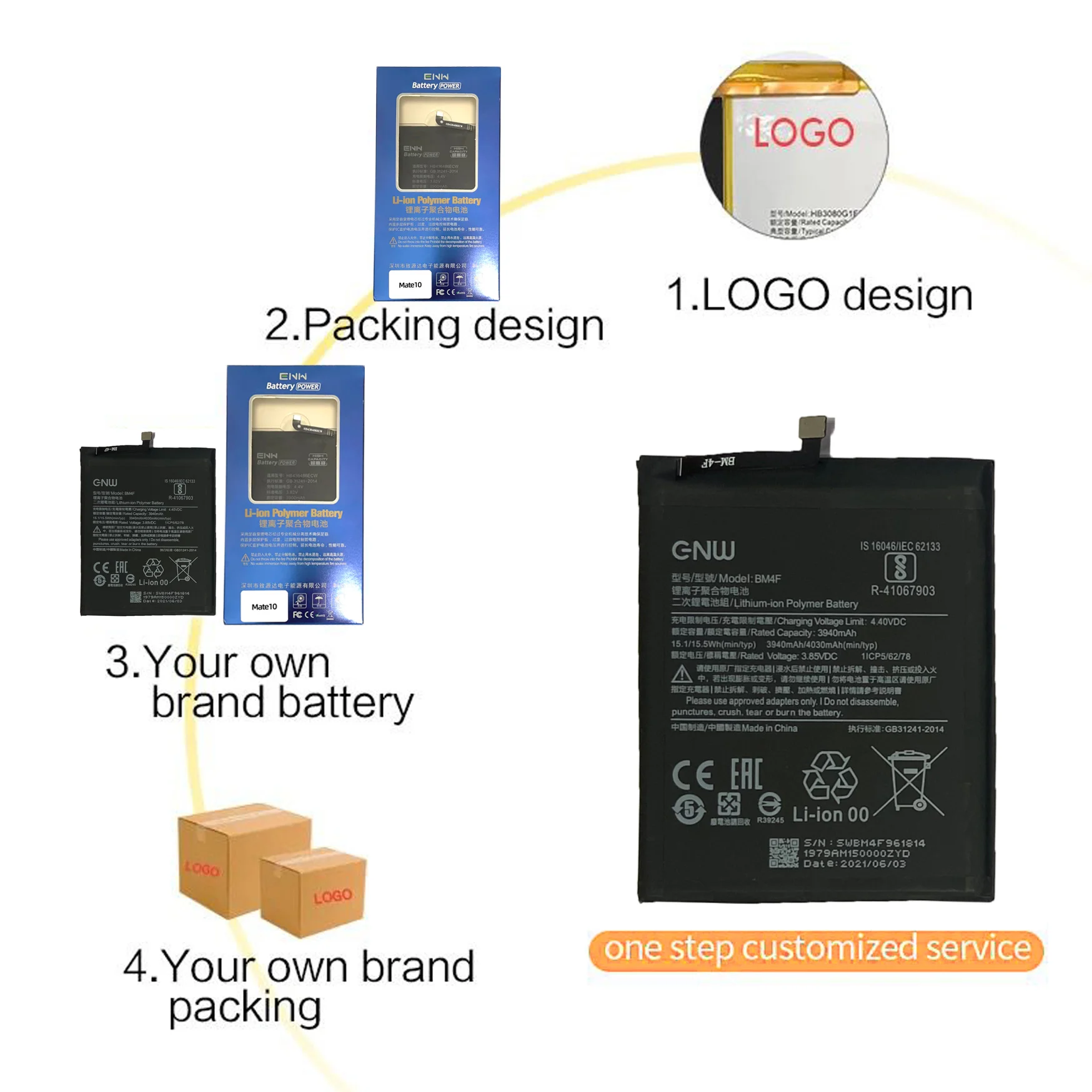 High Quality Brand New Mobile Phone Battery For Redmi Note 7/Note 7 Pro Replacement Batterises