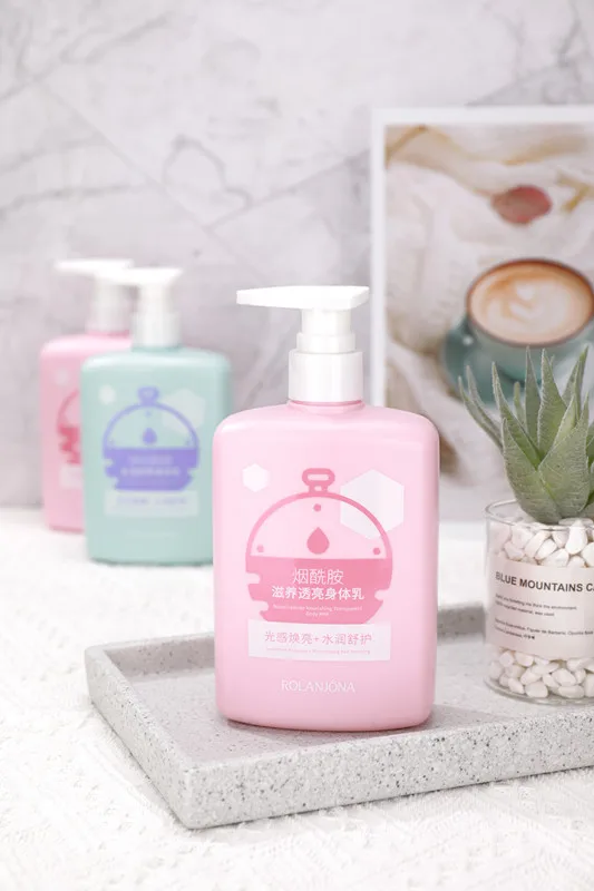 Hot Sale Private Label Rolanjona Hydrating Moisturizing Skin Care Smoothing Nicotinamide Sodium Hyaluronate Milk Body Lotion