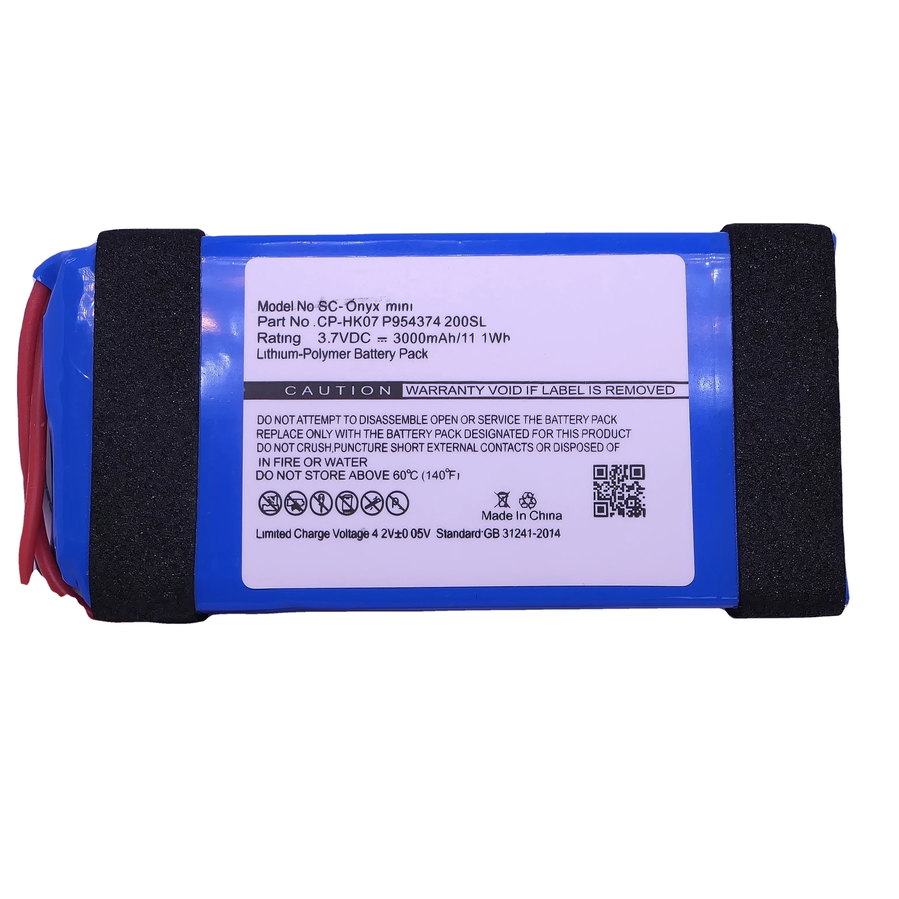Hot sales audio battery 3.7V 3000mAh for J BL onyx mini1