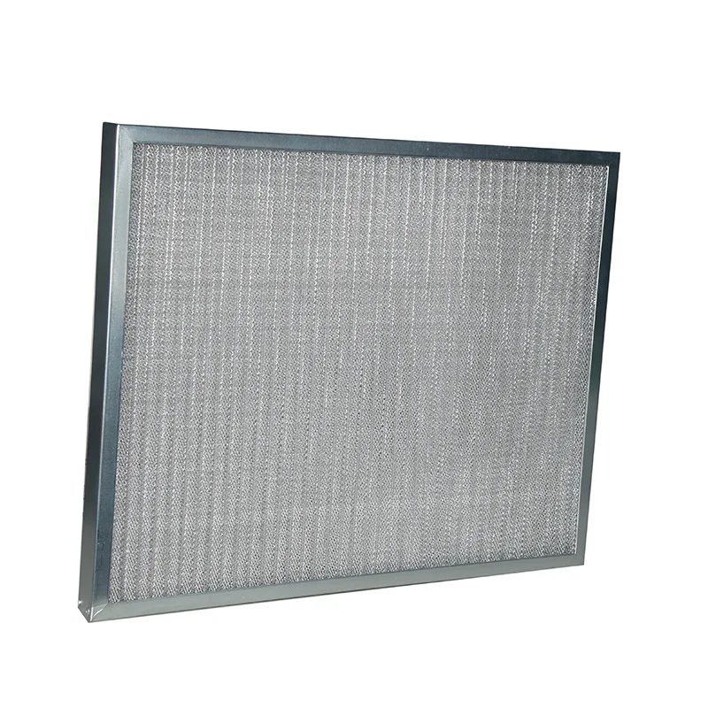 Factory supplied primary efficiency air filter with metal mesh high temperature resistant pre filter plate type washable