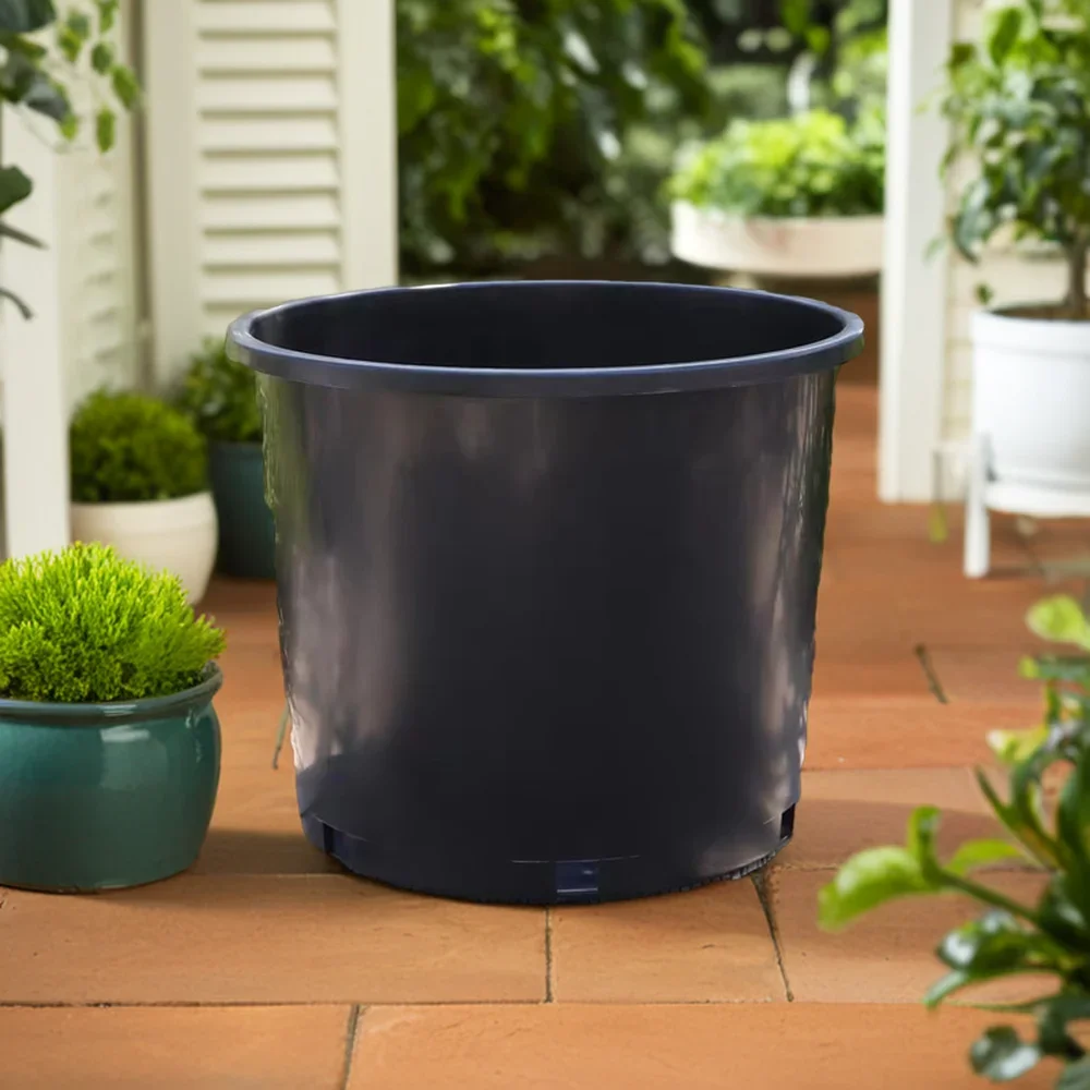 New 1-25 Gallon Black Nursery Pot Plant Grow PP Injection Mould Recycled Plastic for Home Garden (HG-002-3)