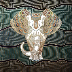 Modern art Abstract Animal Canvas Paintings on Wall Art Picture Maternal Love Elephant Canvas Poster Prints Paintings Home Decor