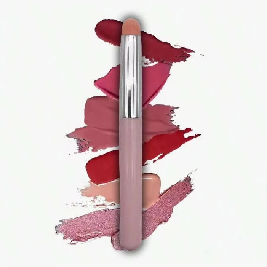 Silicone Lip Brush Round Head Portable Lip Mask Lipstick Brush Professional Smudge Concealer Brush Beauty Tool