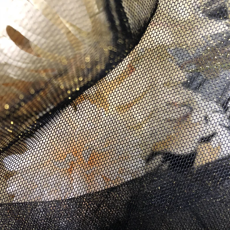 Soft And New Affordable Shining Net Mesh Gold Net Lace Net Fabric For Curtains