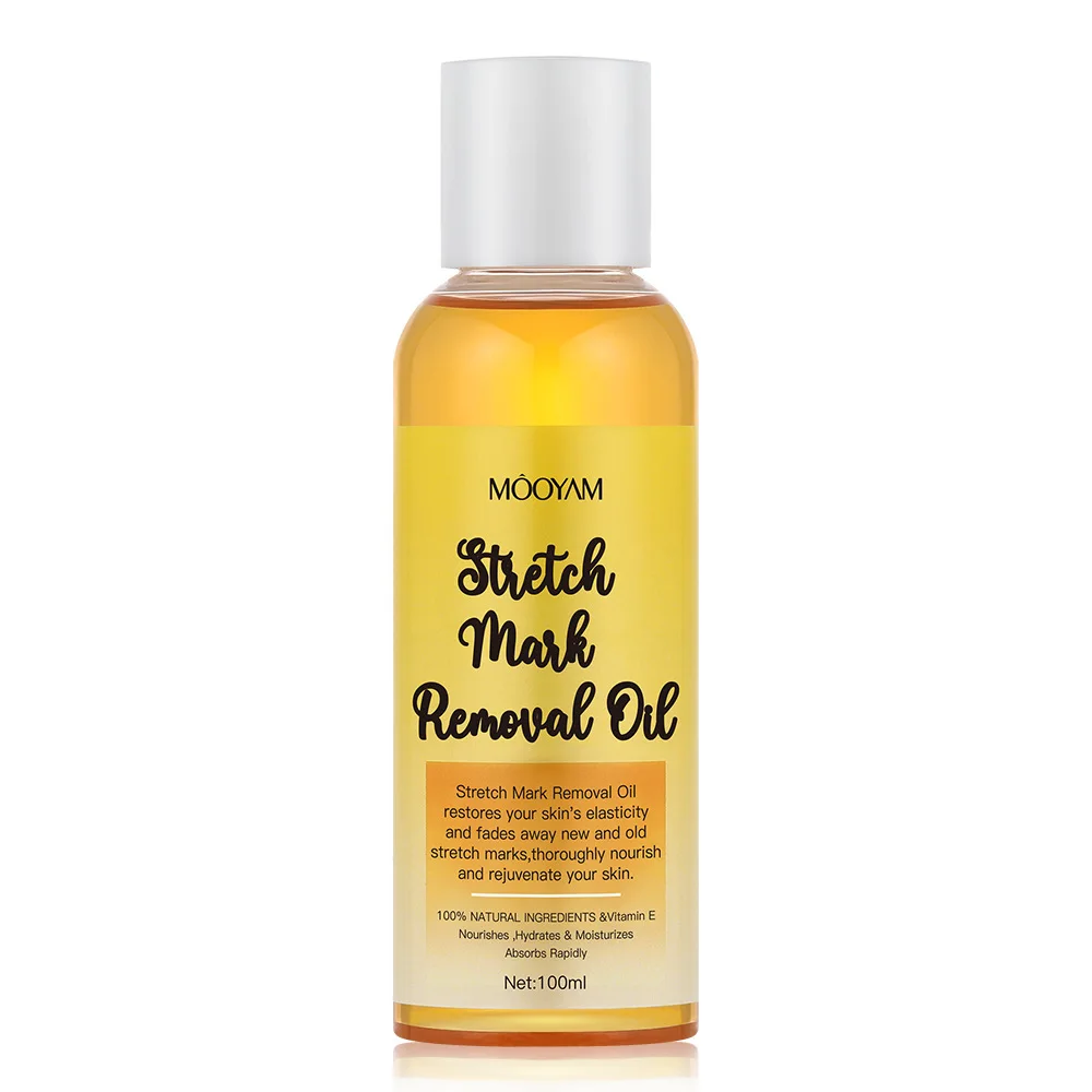 MOOYAM Organic Stretch Mark Removal Oil Customize Treatment Repair Anti Pimples Acne Scar Removing Tummy Tuck Massage Oil