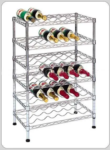 Storage Shelf Chrome Wine Shelving