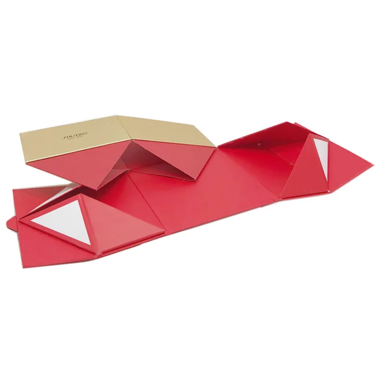 luxury makeup products packaging folding gift box custom logo cosmetic perfume bottle collapsible rigid box magnetic assemble