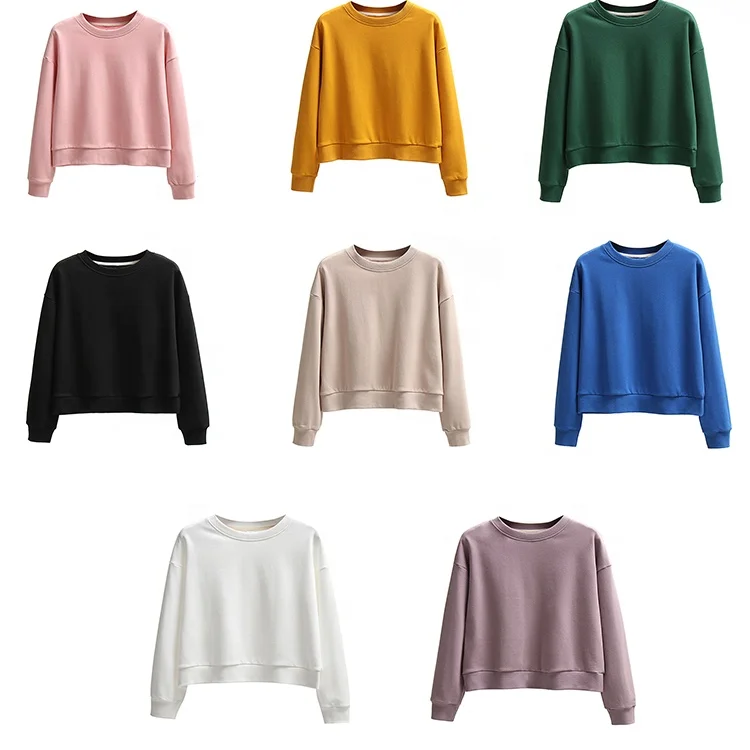 Heavyweight  Sweatshirt Pullover Crewneck Sweatshirt Unisex 350G many colors Hoodies Sweatshirt For Men And Women