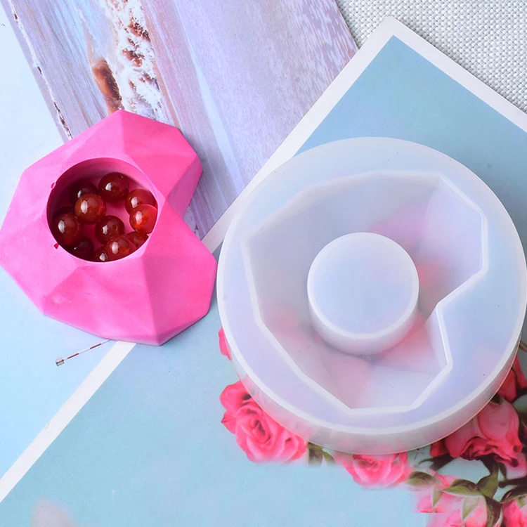 D266 Heart-shaped small flowerpot silicone mould,Green plant silicone flower pot mold,planters silicone mold