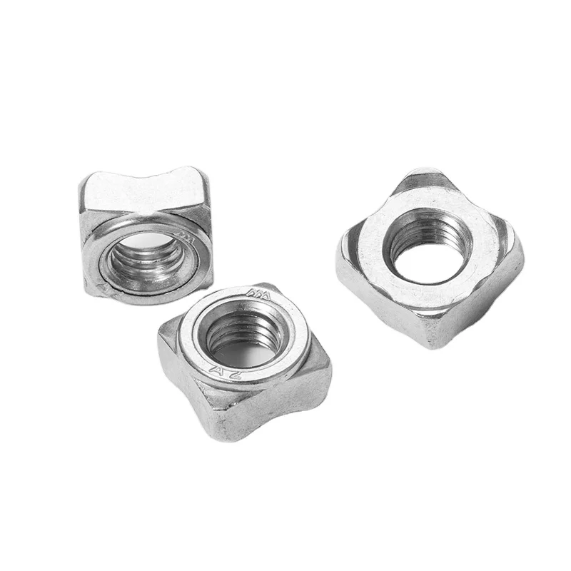 DIN928 manufacturer fastener production with high strength 304/316/316L stainless steel square welding nuts