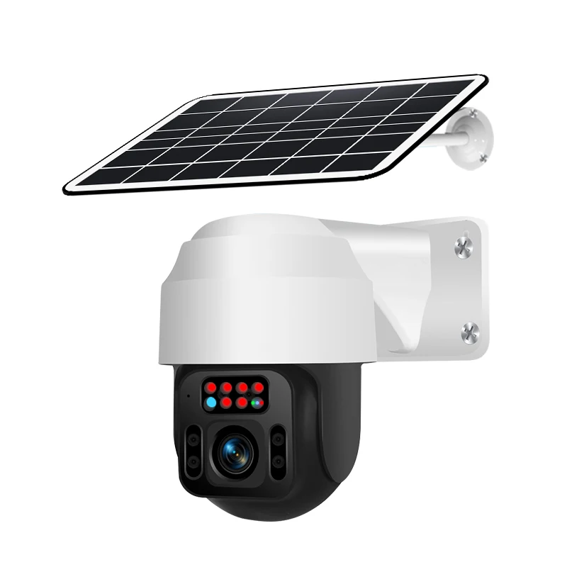 4G солнечная PTZ зум камеры IP 6 8 Вт панель с заряжаемым аккумулятором 2.0MP 1080P двухстороннее аудио сигнала тревоги обнаружения на открытом