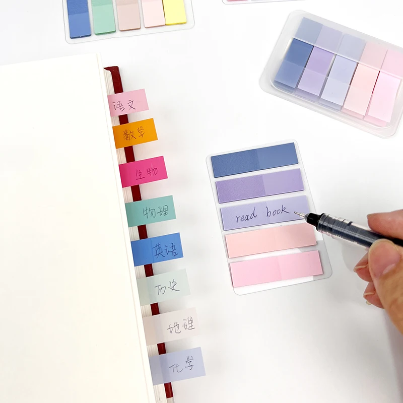 Hot Sale Index Memo Pad Stickers Sticky Notes Page Markers Index Tabs Sticker Self Adhesive Bookmark Stationery School Supplies