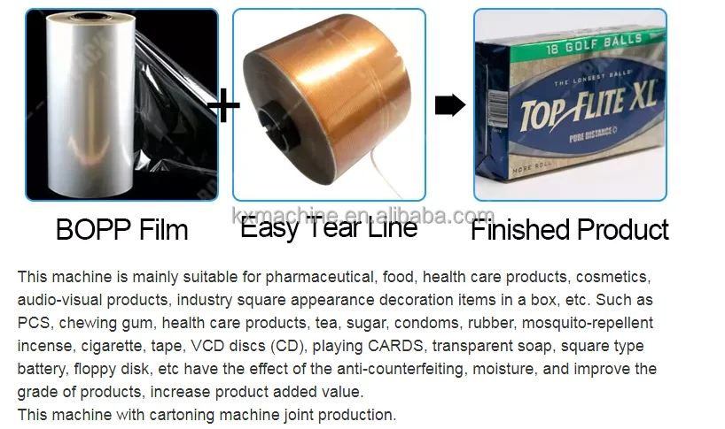 Automatic Shisha Tobacco Box Packing Overwrapping Cellophane Film Wrapping Machine