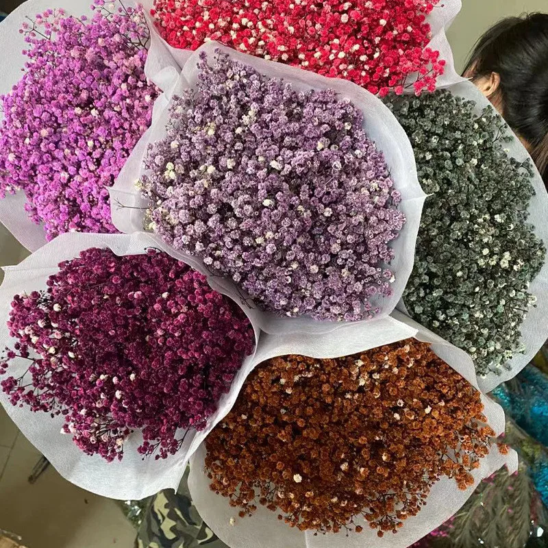 Букет вечных цветов «своими руками» соответствует гипсофиле детское дыхание на день матери День Святого Валентина рождественский подарок