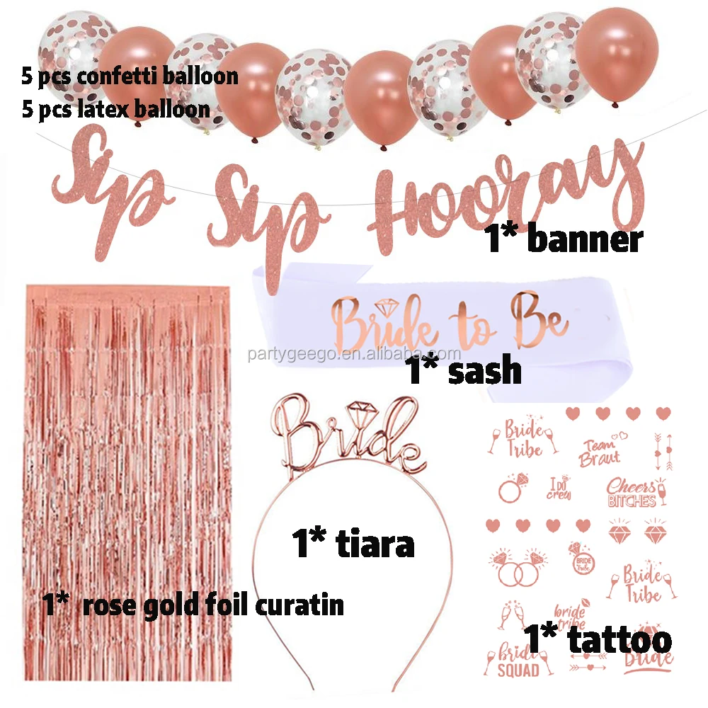 bridal shower gifts for guest decorations bride to be kit bachelorette party custom party supplies set