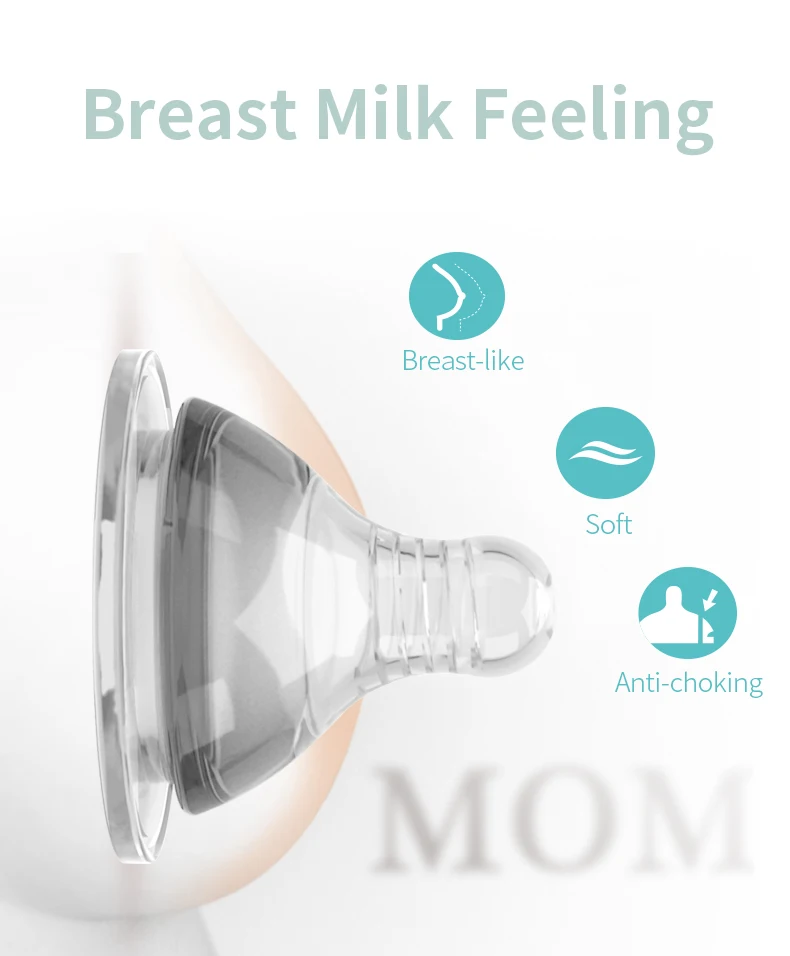 Baby Feeding Supplies Food Grade PP Plastic Milk Bottle BPA Free Feeding Temperature Sensing Baby Bottle