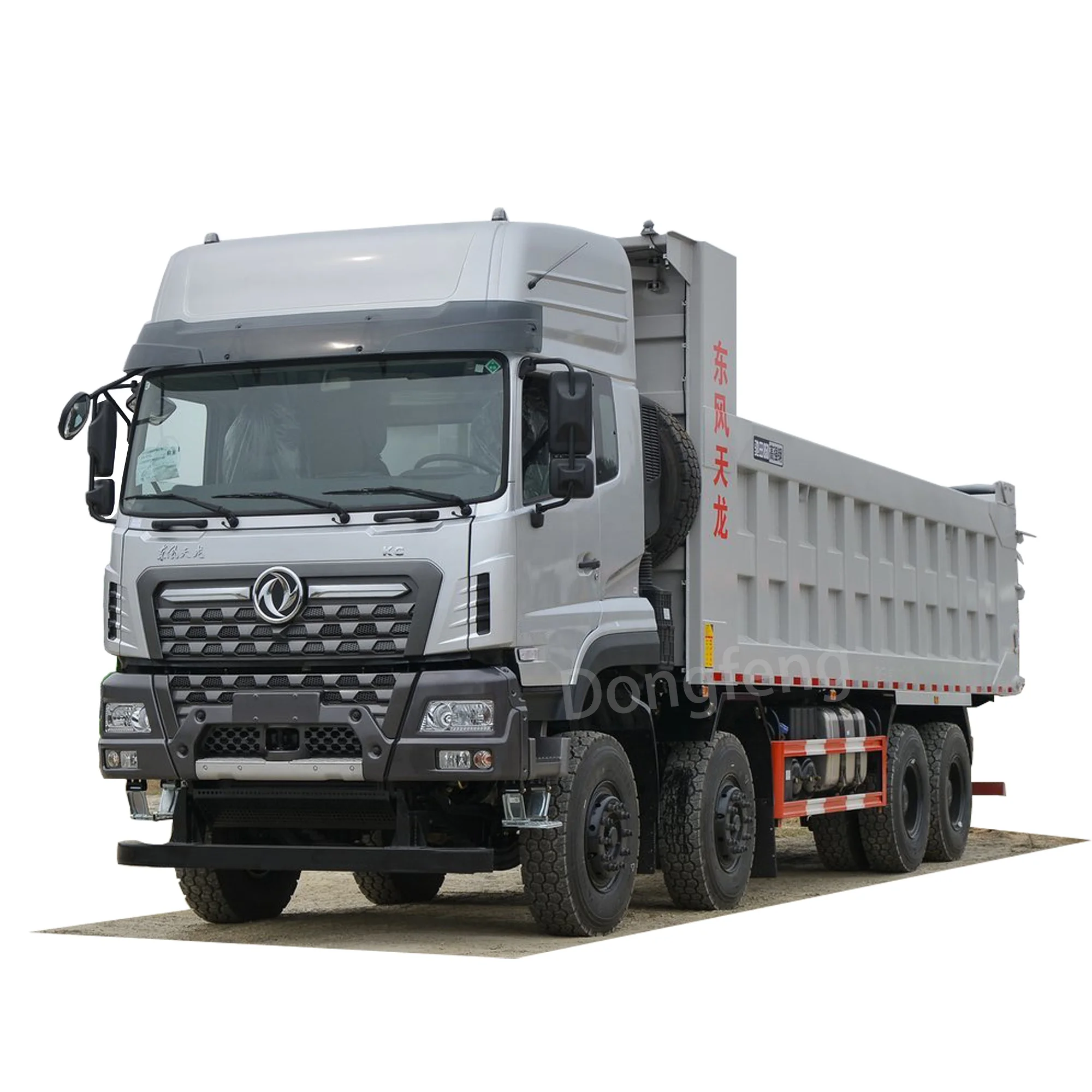 Dongfeng 8x4 driven type LHD installed  450 Hp engine GVW 75 ton design dump tipper truck