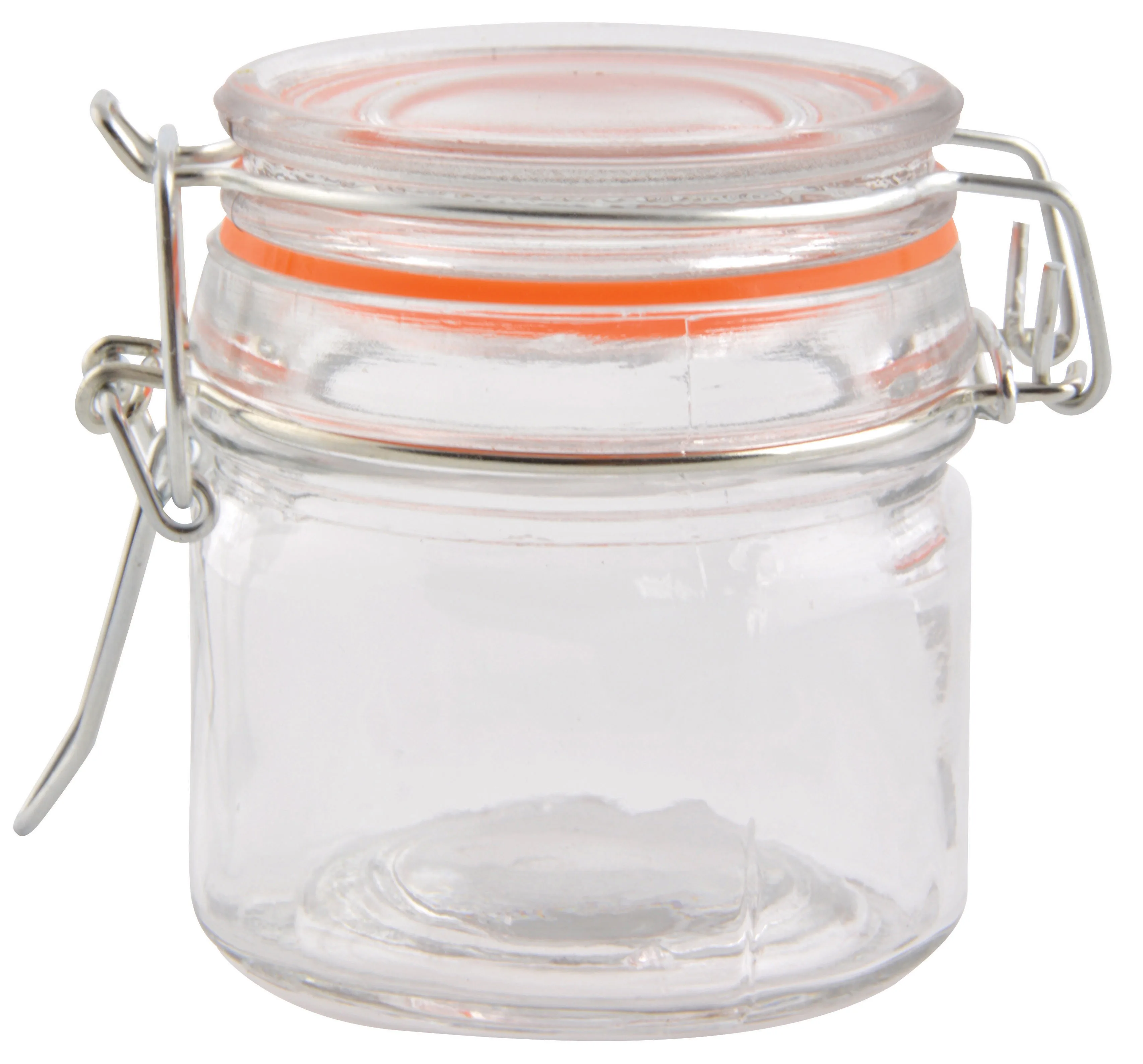 wholesale  12 pcs container glass spice jars flip top small Clip Top glass Flip top jar