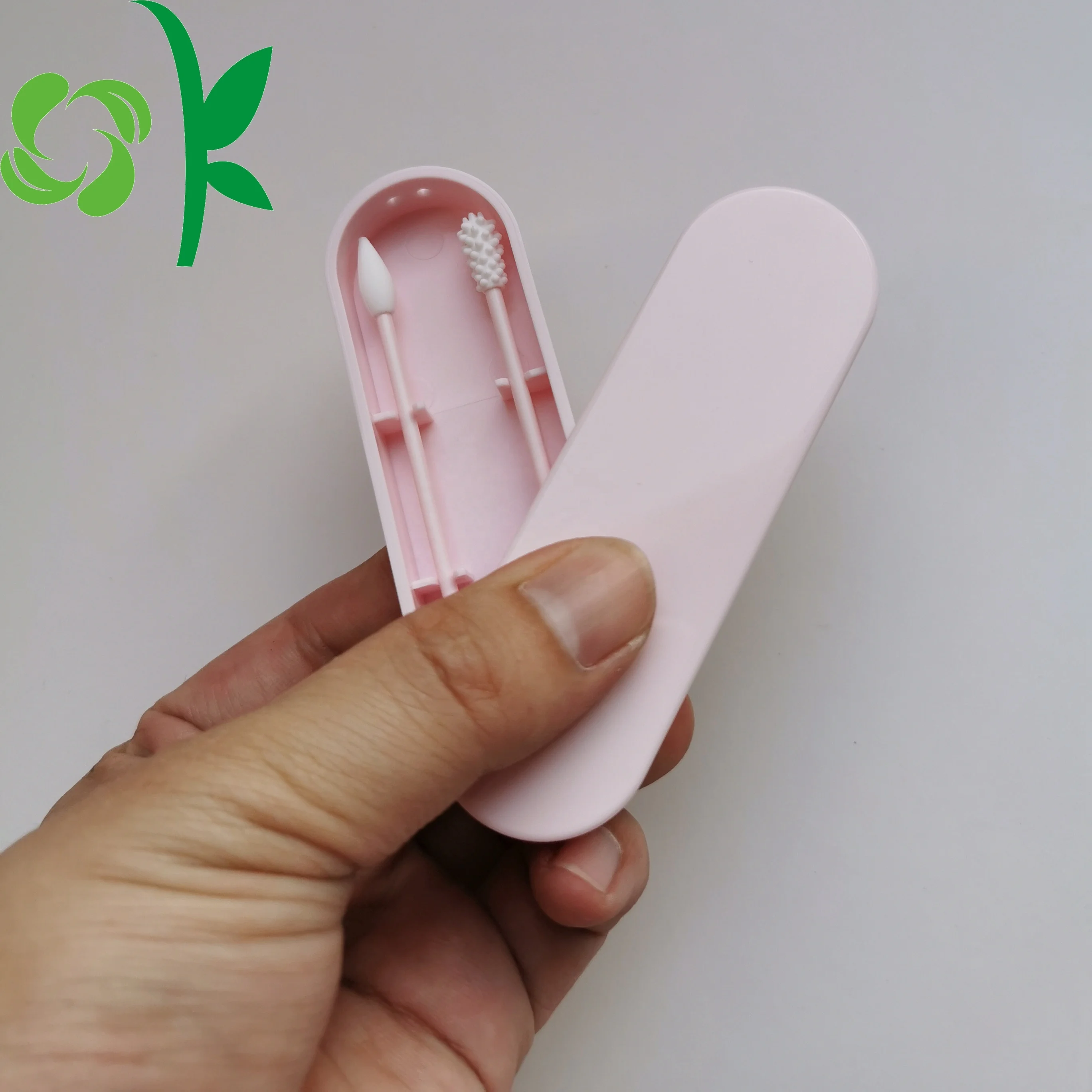 OKSILICONE Amazon Лидер продаж многоразовые ватные палочки двойного дизайна для