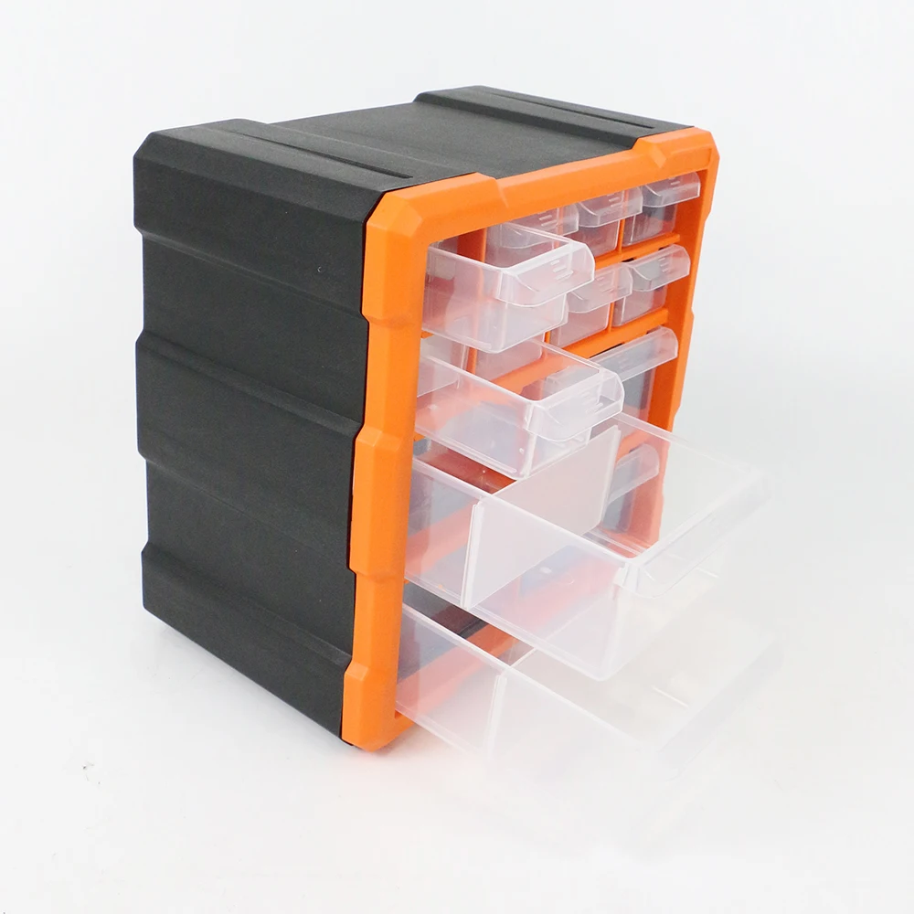 Plastic Storage Organizer Box Tool Case with Compartments Multi-function Hardware Screw Parts Boxes