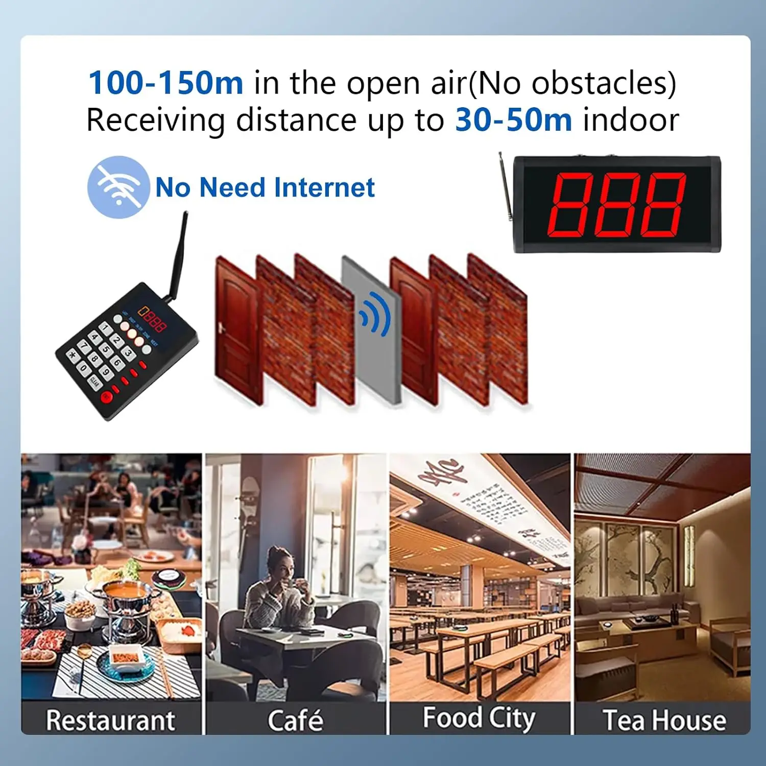 Wireless queue management system manufacture electron queue system