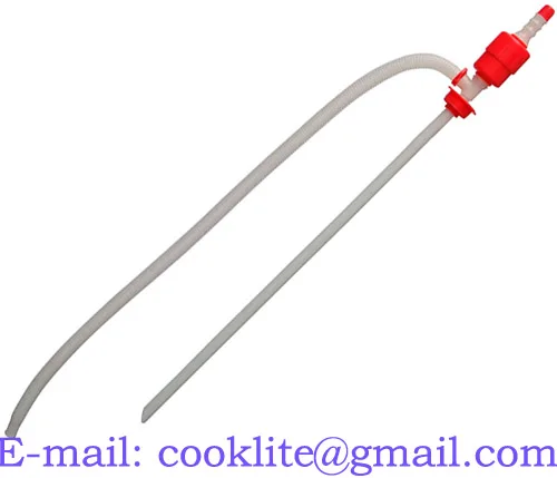 Pompe siphon pour transvasement liquide huile gasoil / Pompe manuelle a poussoir pour detergents