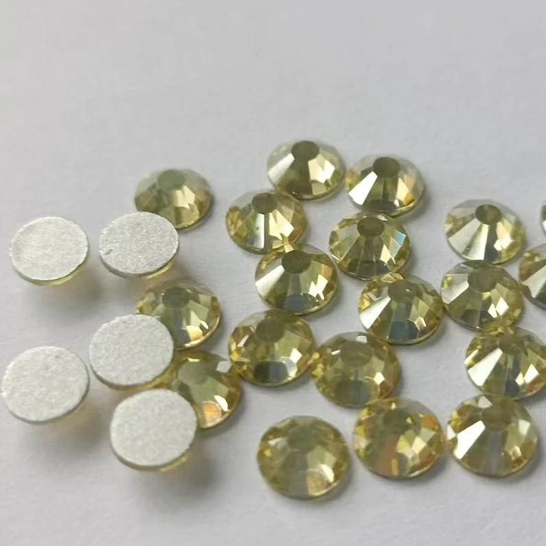 sparkling  topaz glass rhinestones for nails ,garment accessories