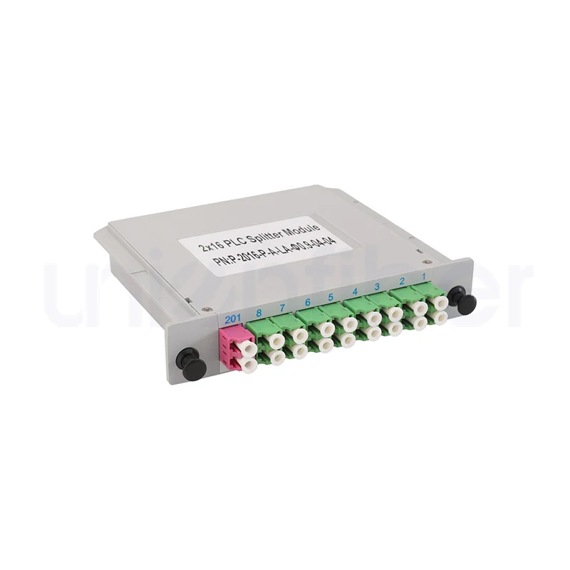 PLC 1*4 1*8 1*16 sc lc apc/upc  plc splitter with connector plc lgx 1x4  Cassette Fiber Optic Lgx