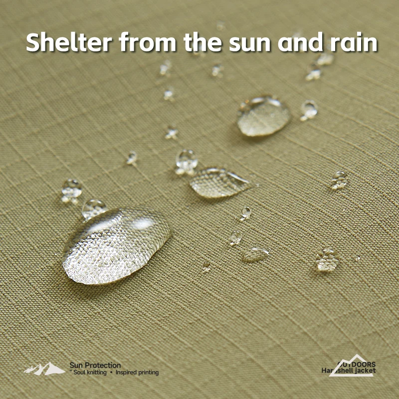 INFLATION Windproof Hooded Outdoor Jacket Men Wholesale Zipper Water Repellent Coat Jacket