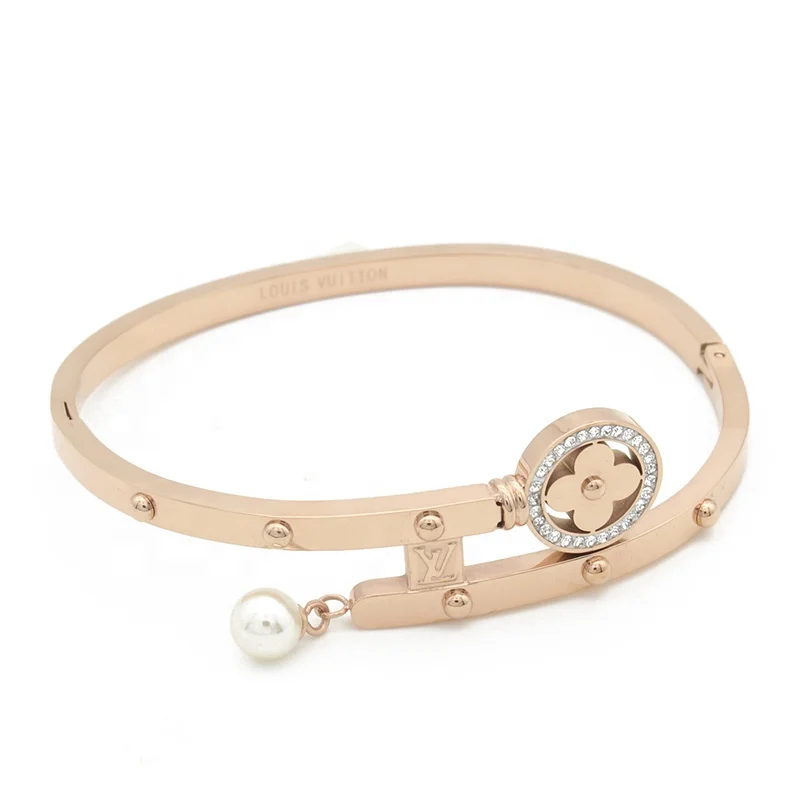 
New hot-sale products 24k gold charm bracelet mass stock 